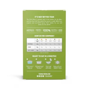 The Only Bean - High Protein Pasta Edamame Spaghetti Noodles - Gluten Free Pasta Low Carb Pasta Organic Keto Low Carb Noodles Protein Noodles Healthy