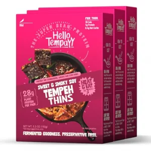 Ready To Cook Tempeh-Sweet Smoky Soy - 28G Clean Protein High Fiber More Protein Fiber Than Tofu Cottage Cheese Fermented Gut-Friendly Gluten F