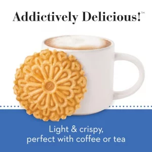 Reko Pizzelle Authentic Italian Style Waffle Cookie Vanilla 20 Ounce