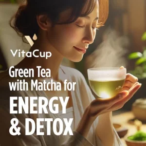 Vitacup Green Tea Pods Enhance Energy Detox With Matcha Moringa B Vitamins D3 Keto Paleo Vegan Recyclable Single Serve Pod Compatible With Keurig K-