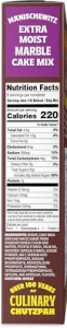 Manischewitz Extra Moist Marble Cake Mix 11.5Oz 2 Pack Kosher For Passover Baking Pan Included