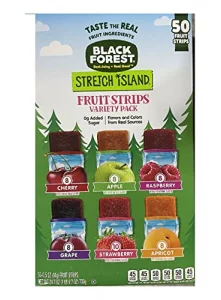 Stretch Island Fruit Leather Snacks Variety Pack Cherry Apple Strawberry Apricot Grape Raspberry 0.5 Ounce No Added Sugar Pack Of 50 24.7 Ounce