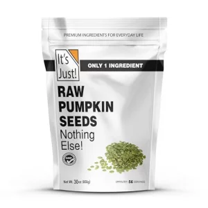 Its Just - Pumpkin Seeds Pepitas No Shell Keto Friendly Snacking Non-Gmo Packed In Usa Rawunsalted 30 Ounce