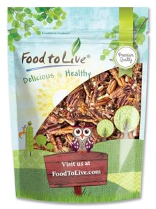 Food To Live Pecan Pieces 2 Pounds Chopped Raw Pecan Nuts Unsalted Unroasted Shelled Kosher Vegan Sirtfood Bulk. Good Source Of Iron And Calcium. Fo