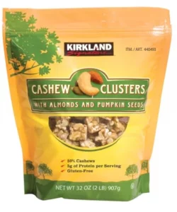 Kirkland Signature Cashew Clusters 2 Lbs Bulk Saving