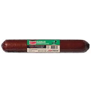 Klements Garlic Summer Sausage Hardwood Smoked 32 Oz 2 Pounds - 1 Unit Per Order