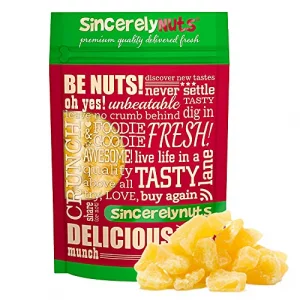 Sincerely Nuts - Dried Pineapple Chunks Healthy Dehydrated Fruit Snack Sweet Candied Chewy Tropical Pineapple Bits Kosher Vegan Gluten Free 2 Lb B