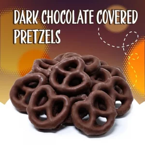 Dark Chocolate Covered Mini Pretzels 2-Pound Bag Salted Pretzels In Sweet Chocolate