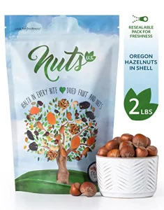 Nuts U.S. - Oregon Hazelnuts In Shell Whole Raw And Unsalted No Added Flavor And Non-Gmo Fresh Buttery Taste And Easy To Crack Natural Unshelled