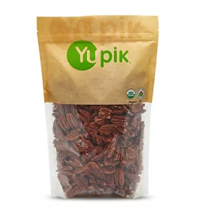 Yupik Organic Raw Pecans 2.2 Lb 35.2 Oz Kosher Gluten-Free Non-Gmo Vegan Raw Nuts Unsalted Unroasted Oil-Free Crunchy Source Of Fiber Healthy Snacks