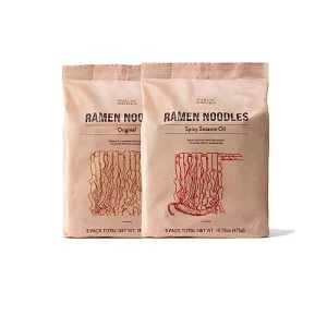 Public Goods Ramen Noodles Brothless Vegan Vegetarian Instant Ramen Healthy High Protein Asian Noodle Preservative Free No Added Msg Original