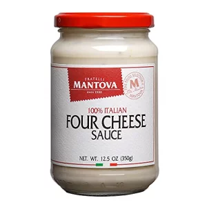 Four Cheese Premium Italian Sauce Made With Italian Cheese Pack Of 2 12.5 Oz