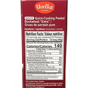 Uvelka Kasha Buckwheat Boil In Bag - 5X80Gr 14Oz Pack Of 3 Organic Food