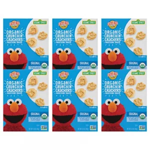 Earths Best Organic Kids Snacks Sesame Street Toddler Snacks Organic Crunchin Crackers Wholesome Snacks For Toddlers 2 Years And Older Original 5.3 O