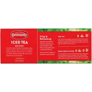 Community Coffee Signature Iced Tea 144 Family Size Tea Bags 24 Count Box Pack Of 6