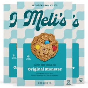 Melis Original Monster Gluten Free Cookie Mix High Protein Baking Mix With Natural Chocolate Mms Milk Chocolate Chips Rolled Oats Easy Bake Oven Mix