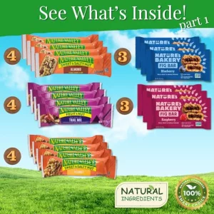 Healthy Snacks Mixed And Assorted Granola Bars Variety Care Pack - Deluxe Box Fig Oat Nut And Fruit Bars For Adults Kids Office Gifts And Travel 32 C