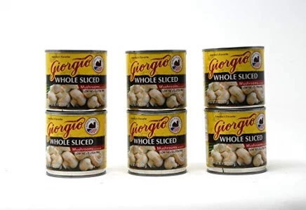 Giorgio Whole Sliced Mushrooms 4 Oz Can Psack Of 6