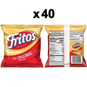 Fritos Corn Chips Original 1 Ounce Pack Of 40