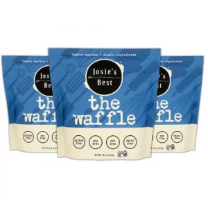 Josies Best Gluten Free Waffle Mix Free From Soy Nuts Dairy Tastes Amazing Simple Ingredients Bulk 3 Pack- Over 3Lbs Total