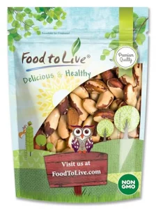 Food To Live - Raw Brazil Nuts 4 Pounds Non-Gmo Verified Raw Whole No Shell Unsalted Kosher Vegan Keto And Paleo Friendly Bulk Good Source Of Seleniu