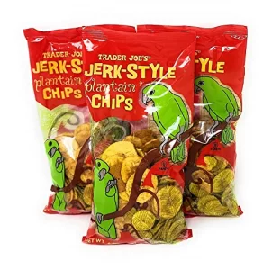 Trader Joes Jerk-Style Plantain Chips - Pack Of 3