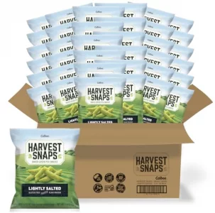Harvest Snaps Veggie Chips Lightly Salted Snack Crisps Powered By Plant Protein Gluten Free Non-Gmo Baked Vegetable Crisps Made In Usa 36 Snack Pa
