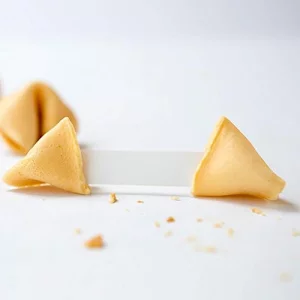 Custom Fortune Cookie - Gourmet Vanilla Flavor - Dozen 12 Cookies With Your Message Inside