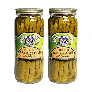 Amish Wedding Mild Pickled Okra – 32 Ounce Jars (Pack Of 2), Tangy & Crunchy Snack Or Garnish