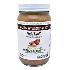 Fightback Foods Organic Wellnut Butter Walnut 16 Oz - And Organic Blend Of Chandler Walnuts