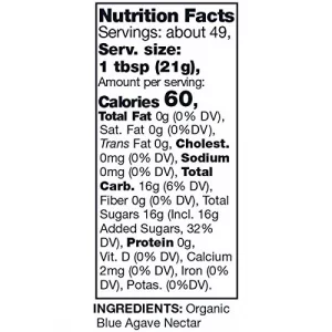 Kirkland Signature Organic Blue Agave Nectar 2 Pack 36 Oz. Ea.
