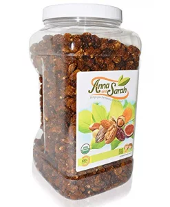Anna And Sarah Organic Dried Golden Berries 4.5 Pound Jar Sun-Dried All Natural Goldenberries In Reusable Jar Plant-Based Sweet And Tangy High In Ant