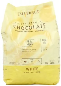 Callebaut - W2 White Chocolate Callets - 5.5 Lb Bag