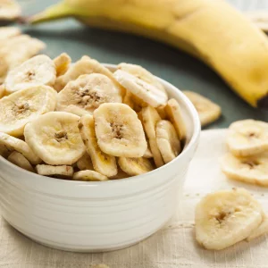 Dried Banana Chips 18 Oz 4 Pack - 4.5 Pound Sweetened Fruit Slices Vegan Keto-Friendly Kosher Snack Perfect For Cereal Salads Trail Mix Tasty Na