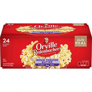 Orville Redenbachers Microwave Popcorn Movie Theater Butter Flavor 3.29 Oz. 24-Count