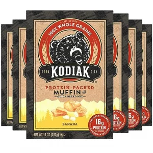 Kodiak Cakes Muffin Baking Mix Banana High Protein 100 Whole Grains Pack Of 6
