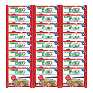 Stickerless New Sapporo Ichiban Ramen Noodles Original Soy Sauce Flavor No.1 Tasting Japanese Instant Noodles 3.5 Oz 24 Pouches