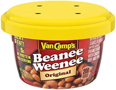 Van Camps Beanee Weenee Original Flavor Microwavable Cups 7.25 Oz. Pack Of 12