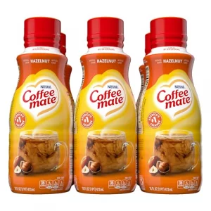 Nestle Coffee Mate Hazelnut Coffee Creamer Liquid Triple Churned Liquid Coffee Creamer For Warm Rich Flavored Coffee Lactose Gluten-Free Non Dairy