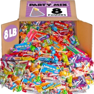 Big Bulk Candy - 8 Pounds - Individually Wrapped Candies - Big Bulk Candies - Piata Filler Stuffers - Assorted Variety Pack For Offices Schools Birth