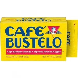 Caf Bustelo Espresso Dark Roast Ground Coffee Brick 10 Ounce Pack Of 12