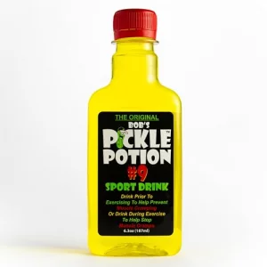 Bobs Pickle Potion 9 - Electrolyte Pickle Shot - Rehydration Cramp Relief - Sports Drink Shot Zero Caffeine Gluten-Free 6.3 Oz. Pack Of 18 Dill Pic