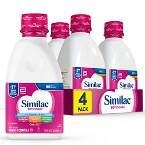 Similac Soy Isomil Infant Formula With Iron Ready To Feed 1 Qt Pack Of 4