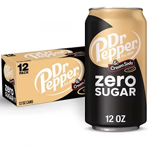 Dr Pepper And Cream Soda Zero Sugar 12 Fl Oz Cans 12 Pack