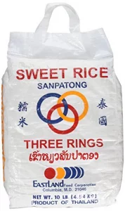 Three Rings Thai Sticky Rice Sweet Rice 160 Ounce