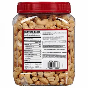 Kirkland Signature Whole Fancy Cashews Salted And Roasted 40 Oz Pack Of 4