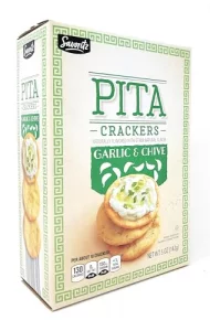 Garlic Chive Pita Crackers 5Oz142G Pack Of 1