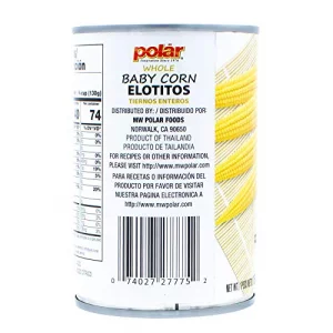 Mw Polar Canned Vegetables Whole Baby Corn 15-Ounce Pack Of 12