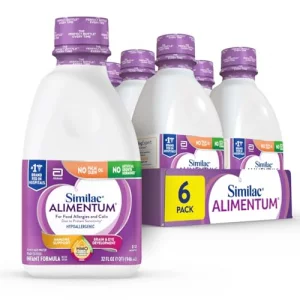 Similac Alimentum With 2-Fl Hmo Hypoallergenic Infant Formula For Food Allergies And Colic Due To Protein Sensitivity Ready-To-Feed Baby Formula 32-F