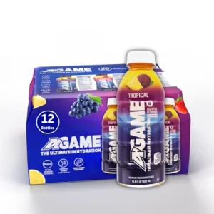 A-Game Sports Drink Tropical The Ultimate Hydration Sports Beverage For Athletes 8 Essential Vitamins Including B C E Plus Natural Sea Salt Electrol